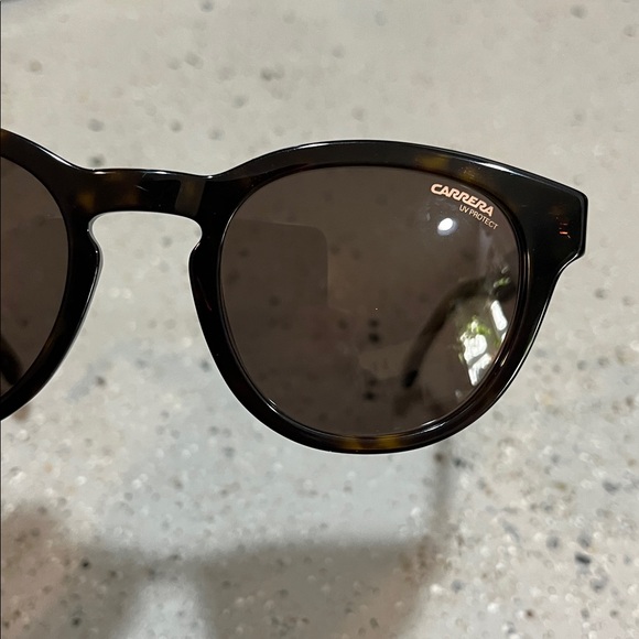 CARRERA ROUND SUNGLASSES UV LENS TORTOISE BROWN FRAMES NEW WITH CASE AND CLOTH - Picture 7 of 11
